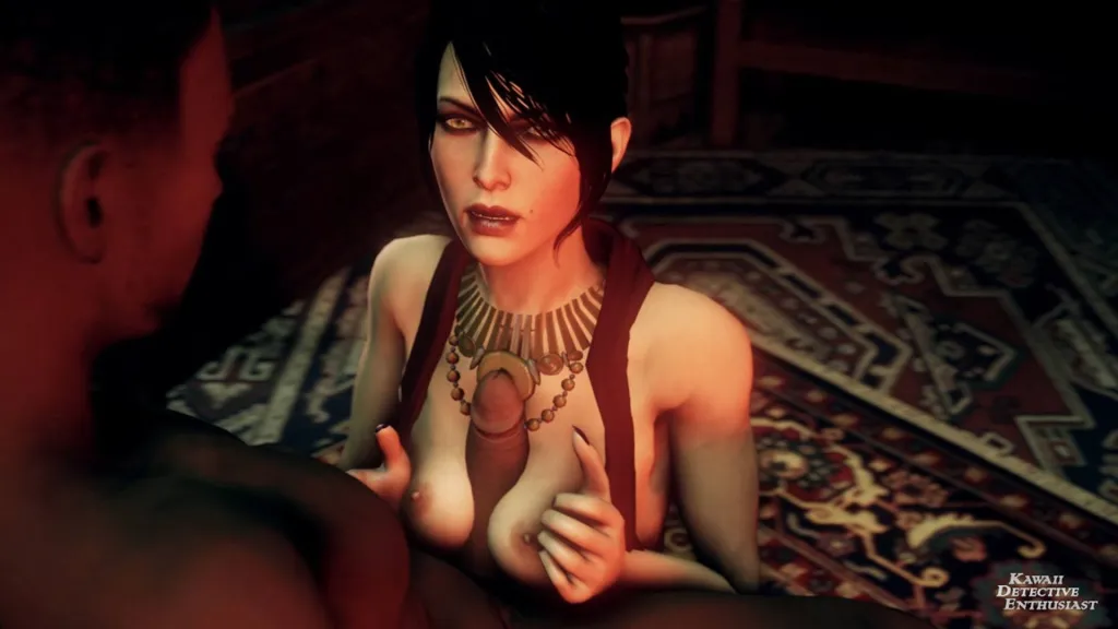 Morrigan's Titty Fuck Hentai VR Experience - Binaural Sound, HD, 180° - VRPorn.com
