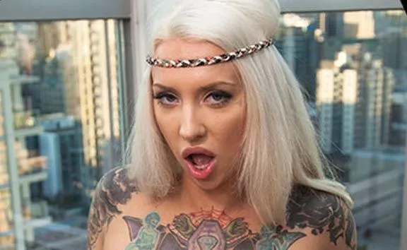 Rachel Rampage's Big Tits and Tattoo Blowjob - 3D POV Video (60 FPS, UHD)