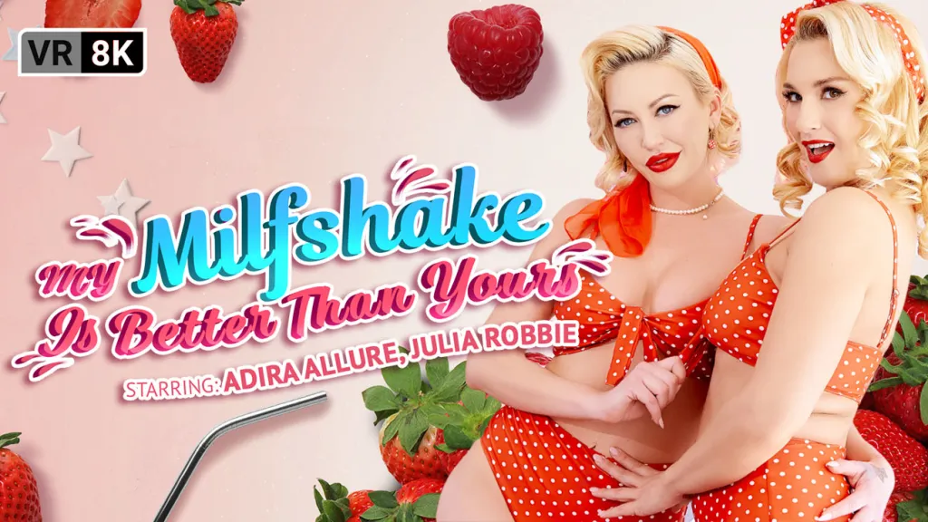 Adira Allure and Julia Robbie's 1950s Threesome: Blowjobs and Competition in VR