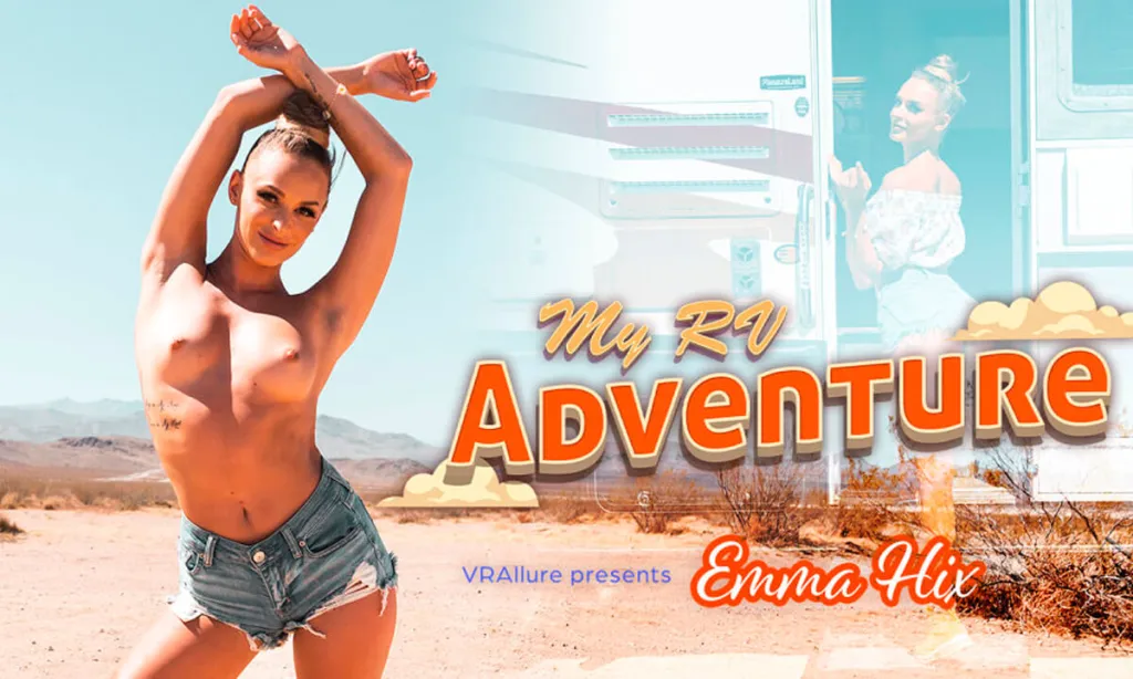 Emma Hix's Desert Adventure: 180° VR, 4K-8K, Shaved Pussy Reveal