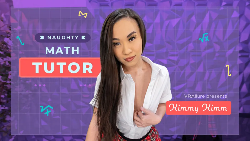 Kimmy Kimm's 8K VR Math Tutor Session: Fingering & Dildo Play