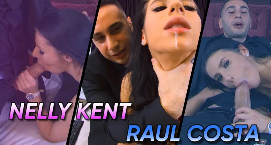 Nelly Kent and Raul Costa - Brunette Blowjob & Fingering Session in HD