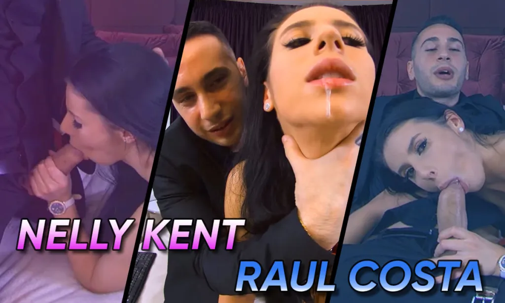 Nelly Kent and Raul Costa - Brunette Tattooed Stars in 180° 4K Gonzo Scene