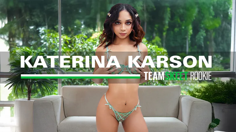 Katerina Karson's First Porn Scene - Brunette Stunner Rides Big Cocks in Doggystyle and Cowgirl