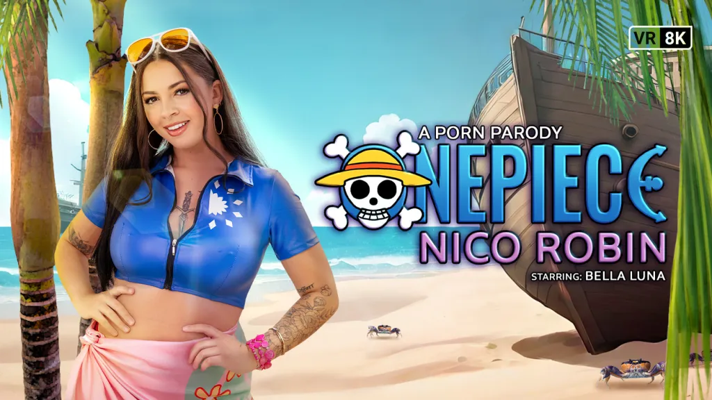 Bella Luna in One Piece: Nico Robin's VR Cosplay Sex Adventure