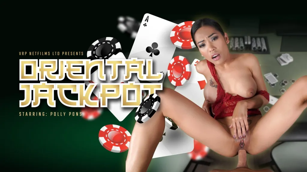 Polly Pons in Oriental Jackpot: Asian Brunette Performer in VR Anal, Missionary & Cowgirl Scenes