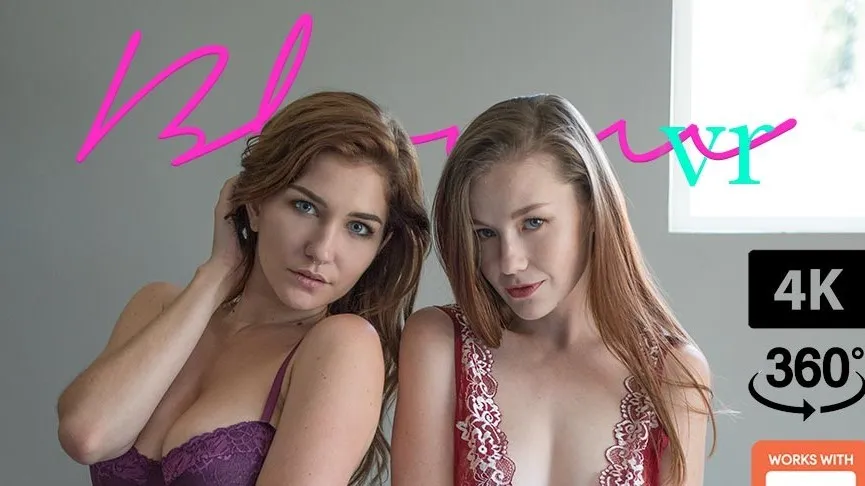 Skye Blue & Emily Bloom - Ukrainian Brunettes Fingering in HD Lingerie (VR)
