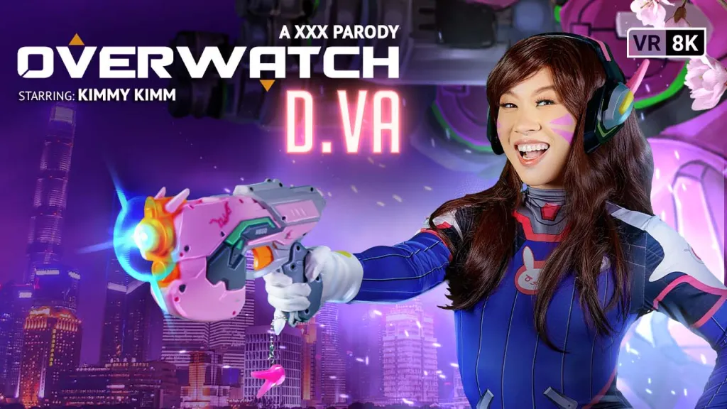 Kimmy Kimm: Overwatch's D.VA - Asian Cosplay Parody VR Sex (60 FPS, 3D)