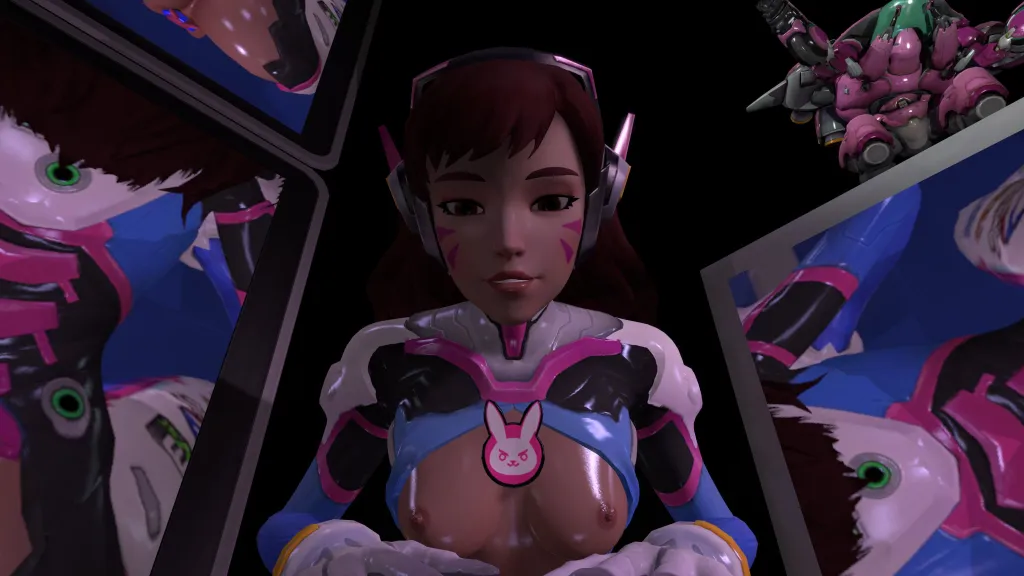 D.Va's Hentai Performance in VR: 180° 3D Animation