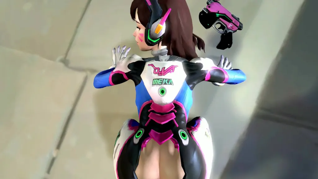 D.Va from Overwatch - Hentai Animated Video in VR