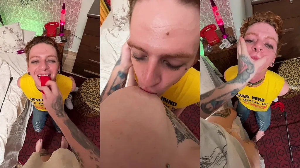 Tonny231 and Joy Ski's Female Dominance: HD Foot Fetish Rimming Video