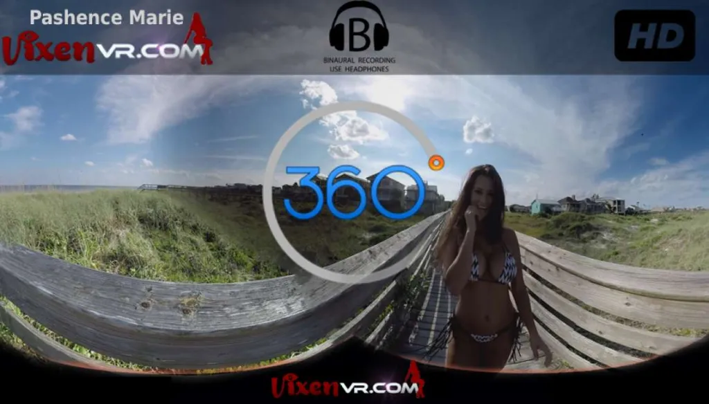 Pashence Marie's Beach Day VR Solo Striptease