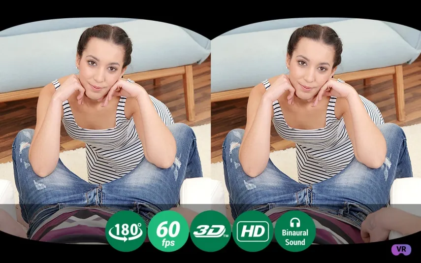 Amanda Estela's Steamy Brunette Striptease & Intense Sex - VR