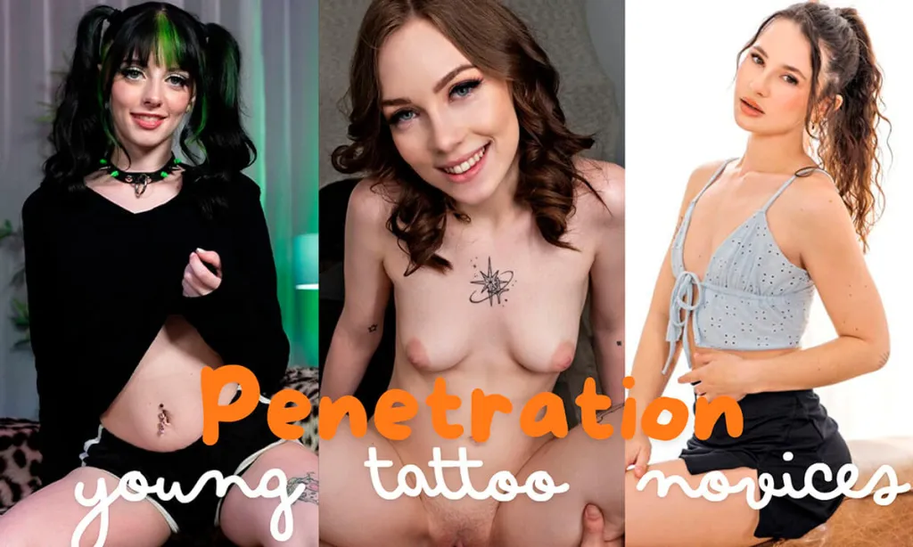 Tattooed Young Girls: Liz Jordan, Venus Vixen, Kitty Cam - Sexual Adventures in 4K VR