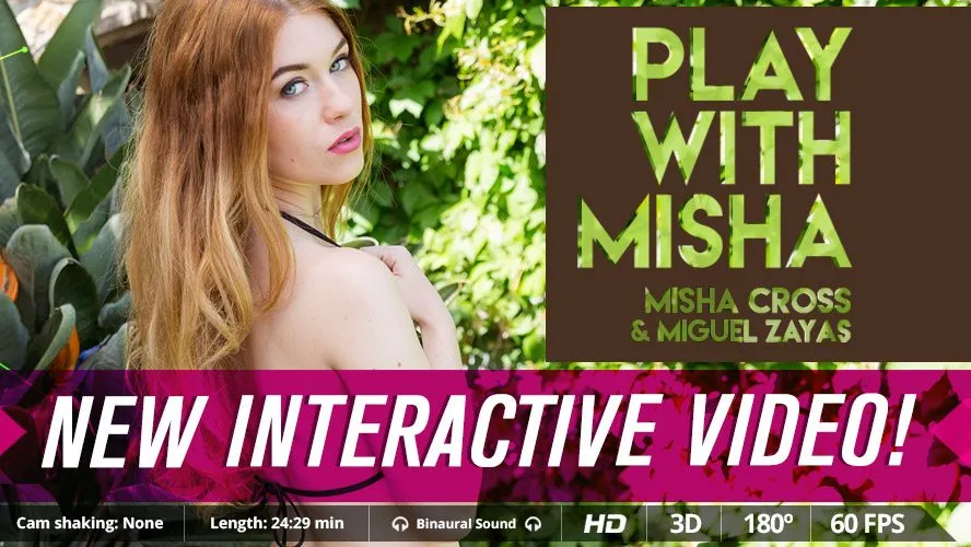Misha Cross and Miguel Zayas in HAachingBlowjob: Interactive VR Experience