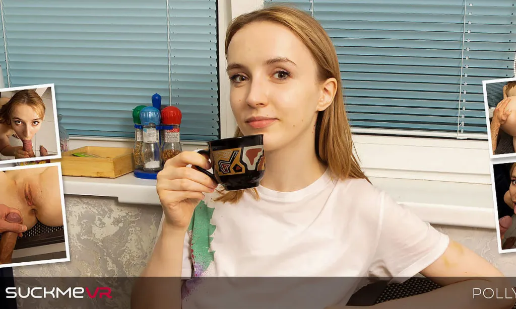 Willy Regal and Polly Yangs' Masturbation Session in 180° VR (4K), with Big Natural Breasts