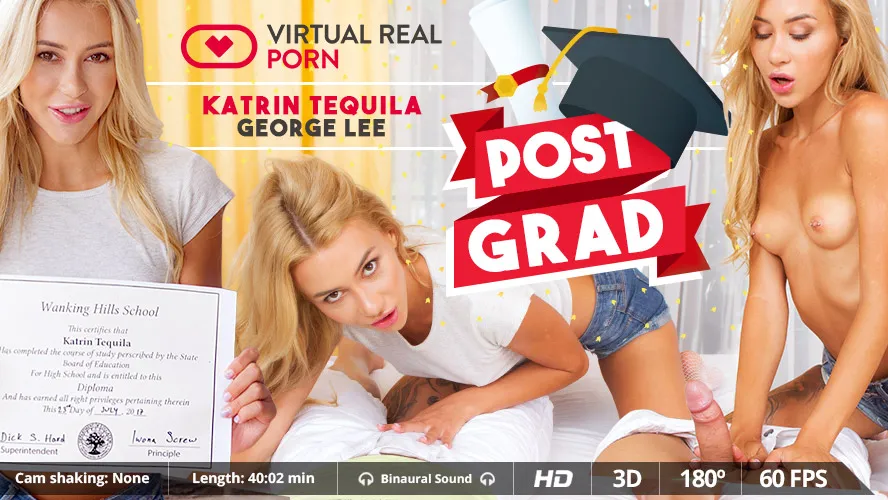 Katrin Tequila & George Lee: Russian Blonde's VR Anal Creampie