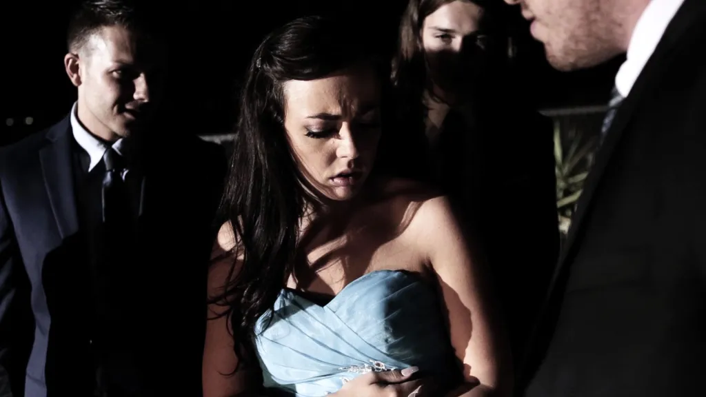 Whitney Wright, Kyle Mason & Matt Sloan in Shocking Teen Prom Night: Deep Throat & Gangbang