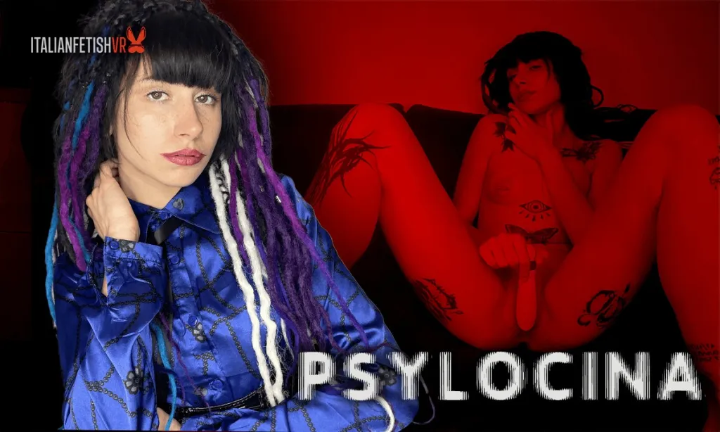 Psylocina's 180° VR Show: Stockings, Tattoo, Shaved Pussy