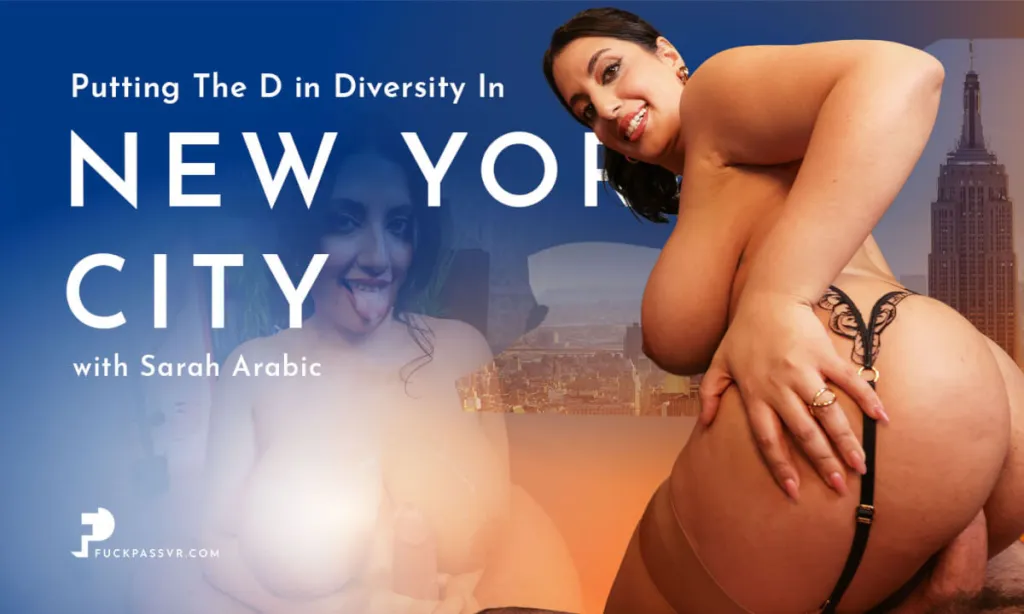 Sarah Arabic: 8K VR Big Tits Brunette Goes Reverse Cowgirl & Missionary with Virginia-style Blowjob