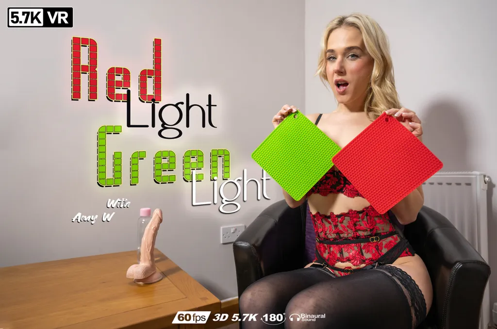 Amy W: Red Light Green Light - Solo Fingering & High Heels (HD)