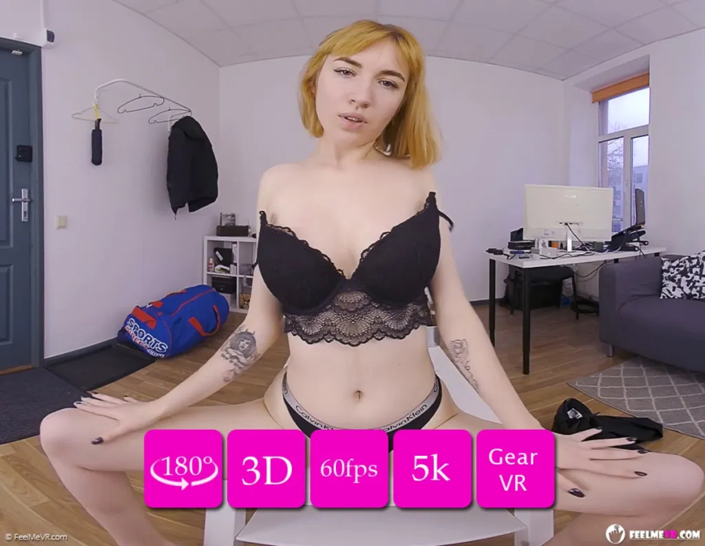 Redhead Teen Lilly Mays: Virtual Reality Striptease with Big Tits and Confidence