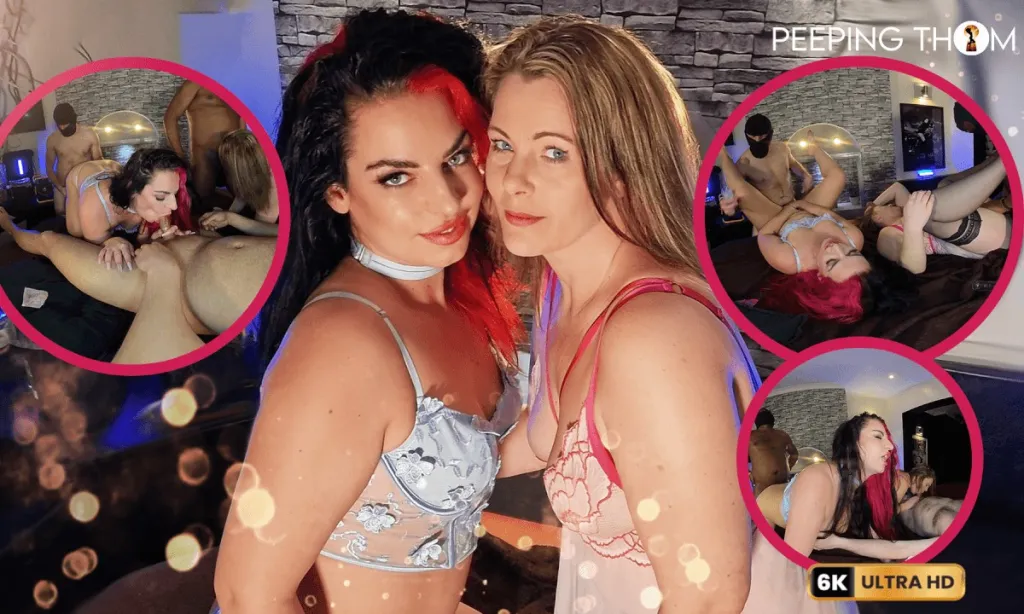 Cherry Pi and Ava Peeping Thom's First Swinging Experience - Interracial Orgy in 4K, VR and 60 FPS