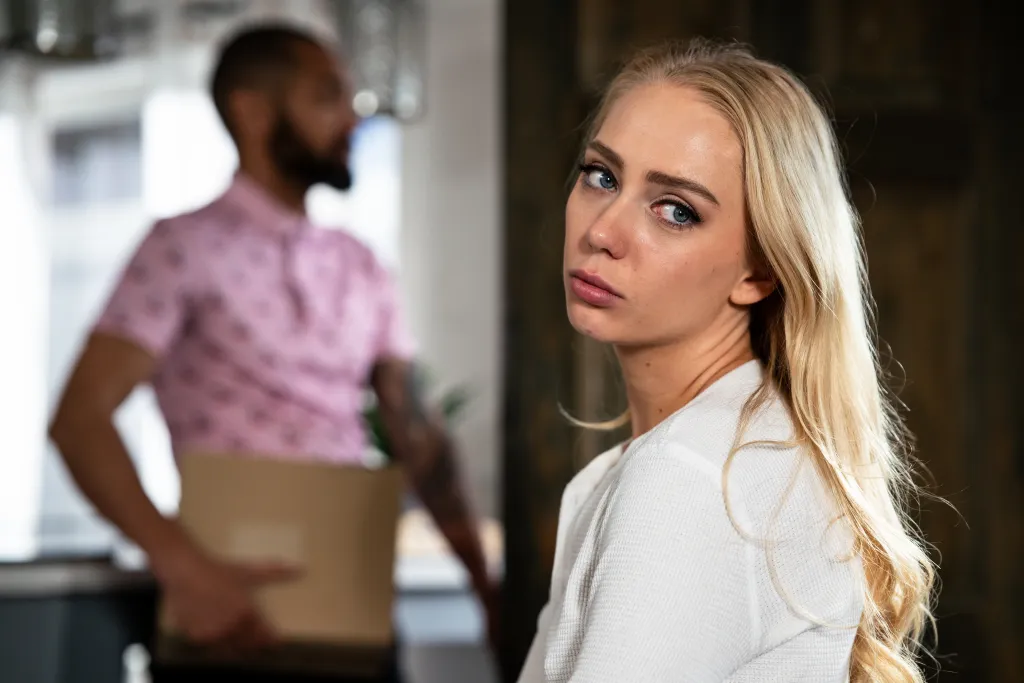 Braylin Bailey and Mickey Mod in Temptation: A Tug-of-War of Loyalty and Desire - HD - Petite Blonde, Small Tits, Interracial Scene, Fingering