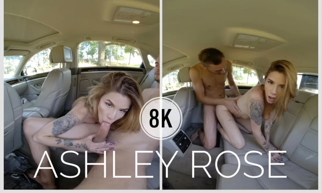 Ashley Rose & Daniel G.: Missionary and Doggy Style Sex in 60 FPS - Ashley's Car Perspective