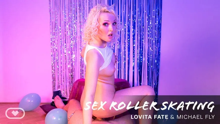 Lovita Fate's VR Nude Creampie: Missionary Position with Roller Skates
