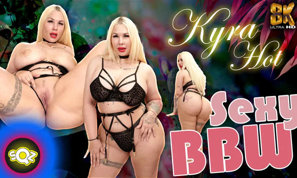 MILF Kyra Hot - Blonde, Tattooed, Big Boobs Fingering Session in 180° VR (60 FPS)