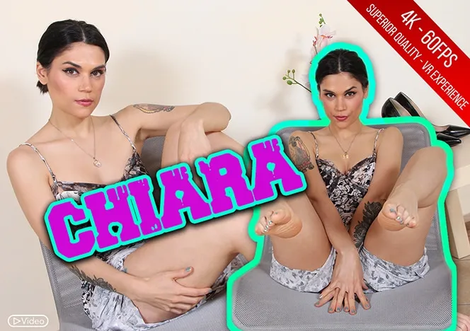 Brunette Chiara's Foot Fetish Solo Session in HD