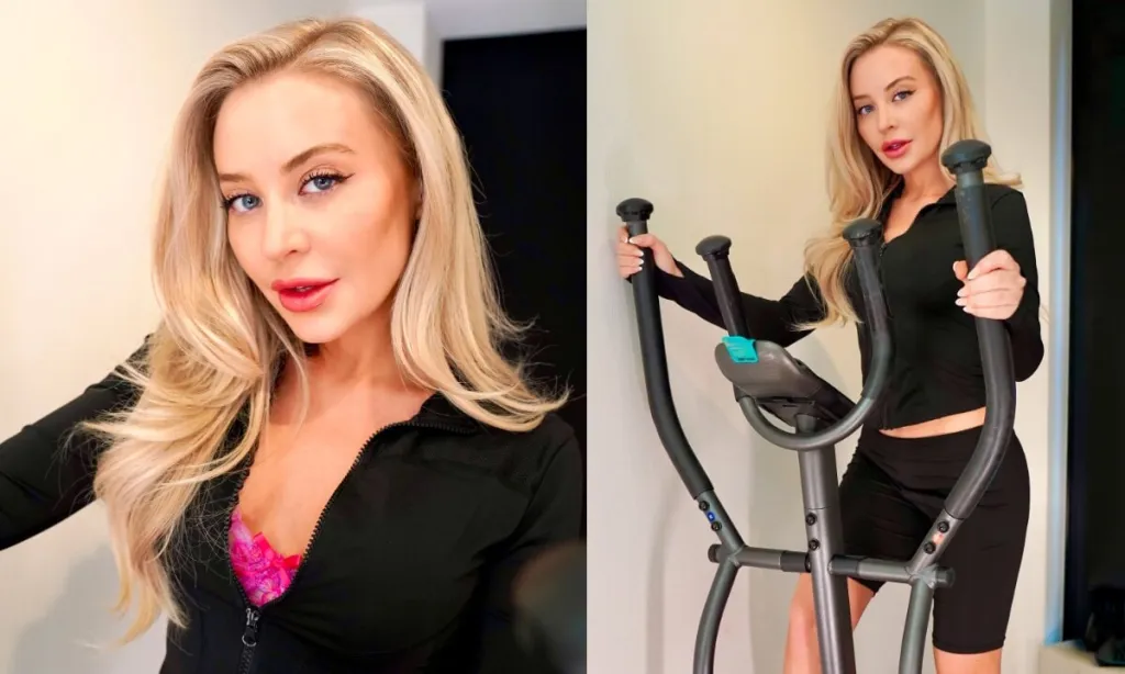 Aubrey Kalis's Sizzling Fitness Gym Session in 180° VR