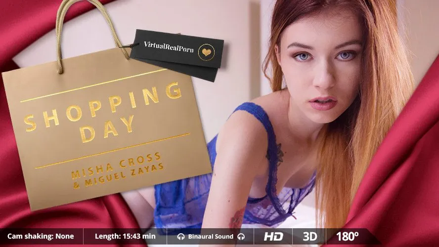 Misha Cross and Miguel Zayas: VR Striptease and Deep Throat Blowjob