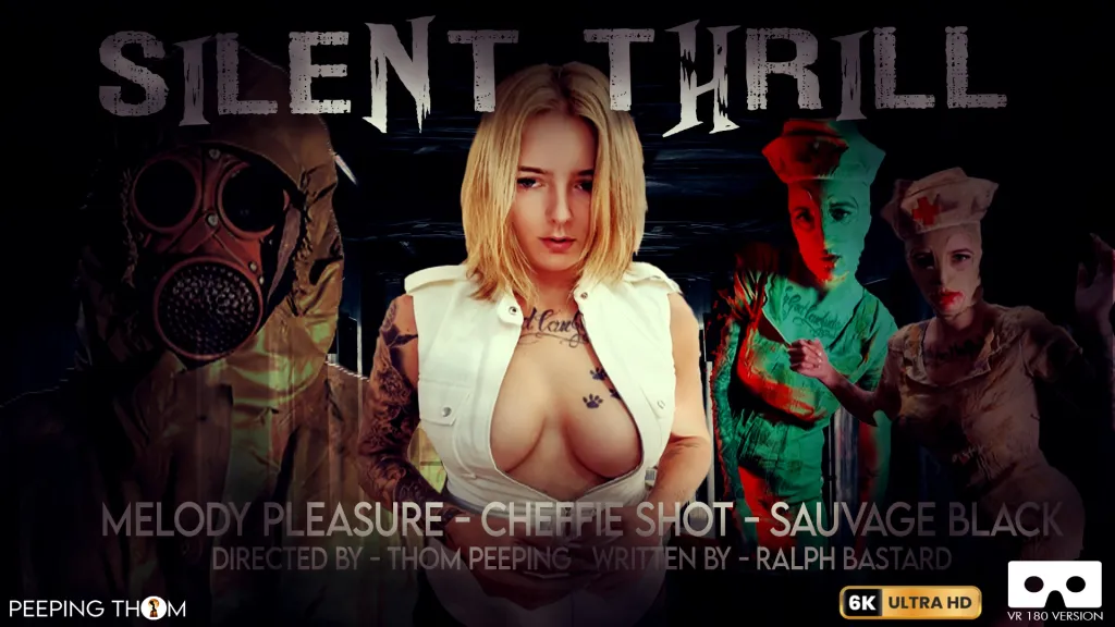 Melody Pleasure, Sauvage Black, Cheffie Shot - Blowjob, Fingering & Cowgirl in Stockings