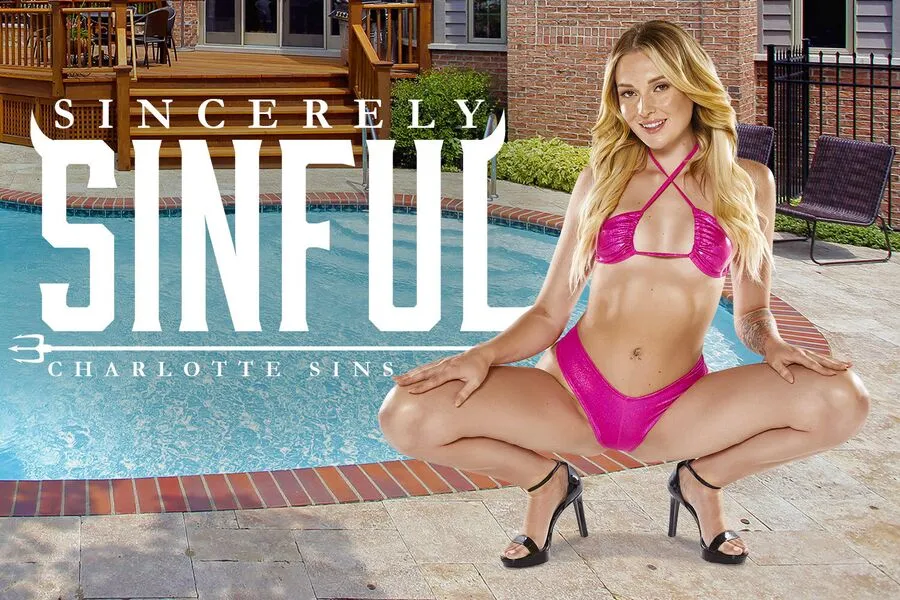 Charlotte Sins: 180° Blowjob in VR - HD Bikini Babe