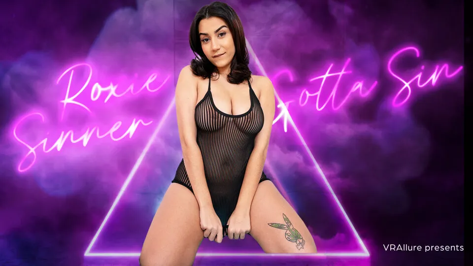 Roxie Sinner's VR Solo Session: Bouncing Big Natural Tits & Tattoos