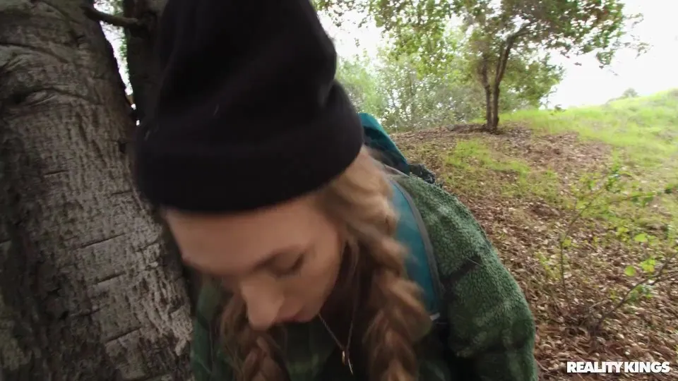 Scott, Angel Youngs, Doggystyle with Tree: Blonde Hiker's Surprise Encounter