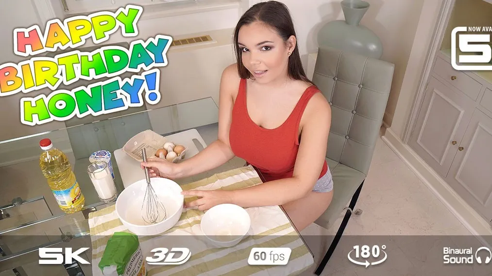Sofia Lee's Brunette Birthday Surprise: Anal, Blowjob, VR Cooking