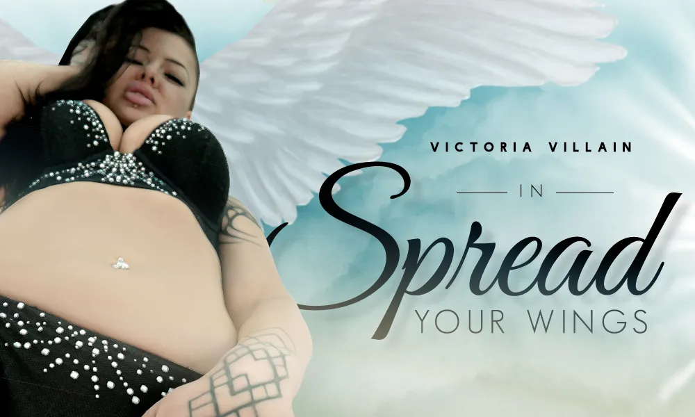 Victoria Villain's Solo Fingering Show: Stockings, Brunette, Big Boobs