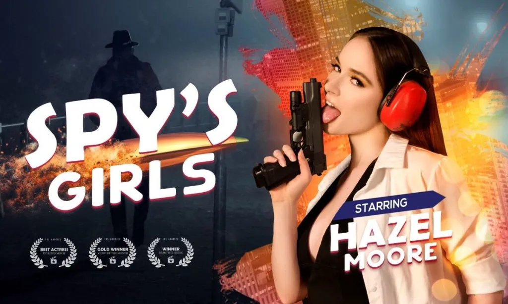 Hazel Moore and John Strong in Immersive 180° VR Blowjob Scene