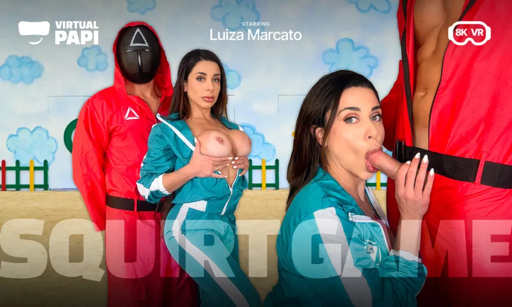 Luiza Marcato - Squirt Game: Brazilian VR Porn Star's wild Reverse Cowgirl & Squirt Scene