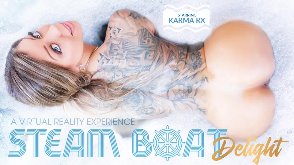 Karma Rx's Steam Boat Delight: Blonde VR Porn Star Asks for a Hubby in Jacuzzi
