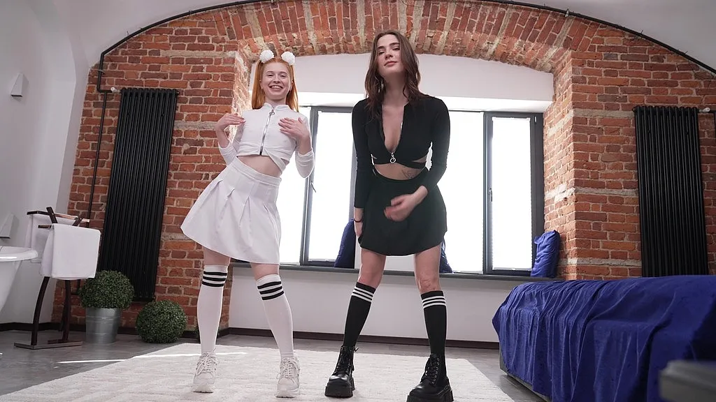 Ice Di, Aliska Dark, and Tommy Gold - Triple Anal Penthouse: Rough Brunette Bangs in 4K (Anal, Rough Sex, Lesbians)