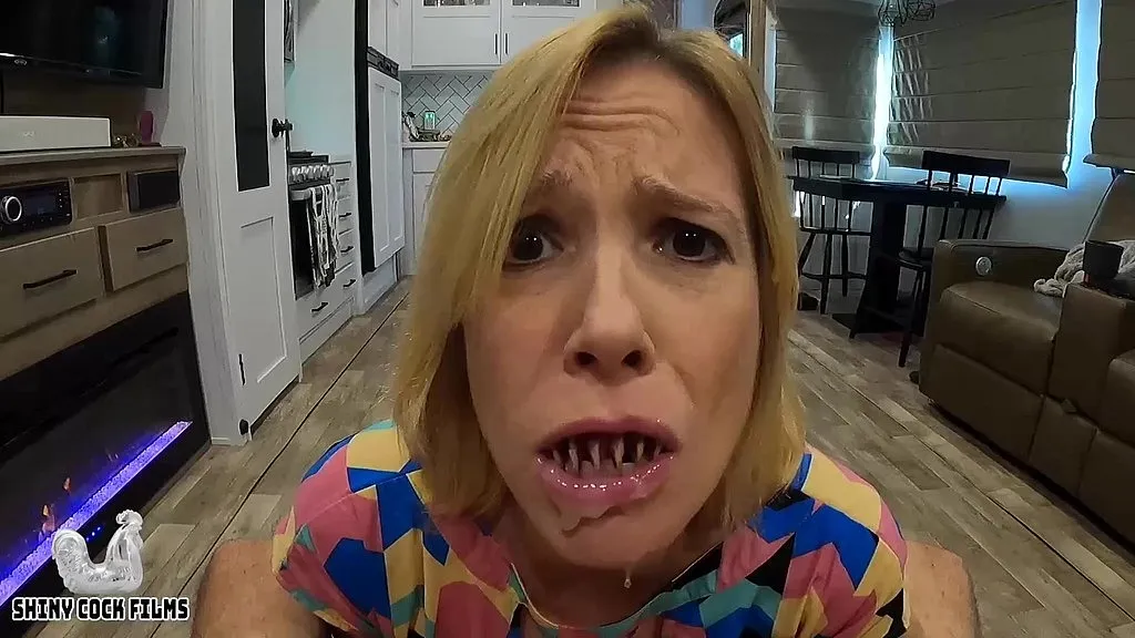 Blonde MILF and Two More: Big Cock Blowjob in HD - Stepmother Releases Cumload