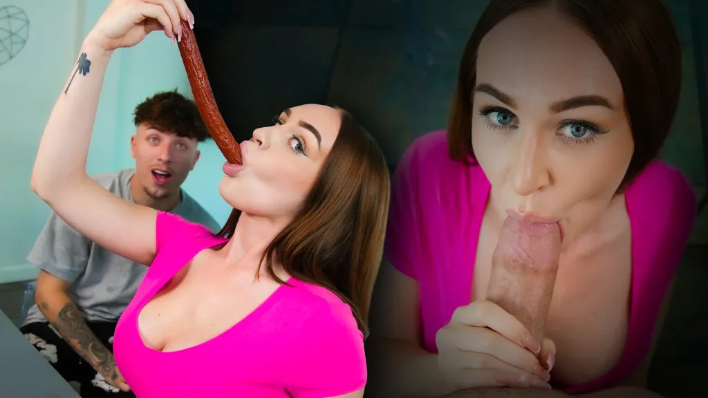 Emily Norman & Ethan Seeks: Deepthroat Challenge - Throat Goat vs Big Dick