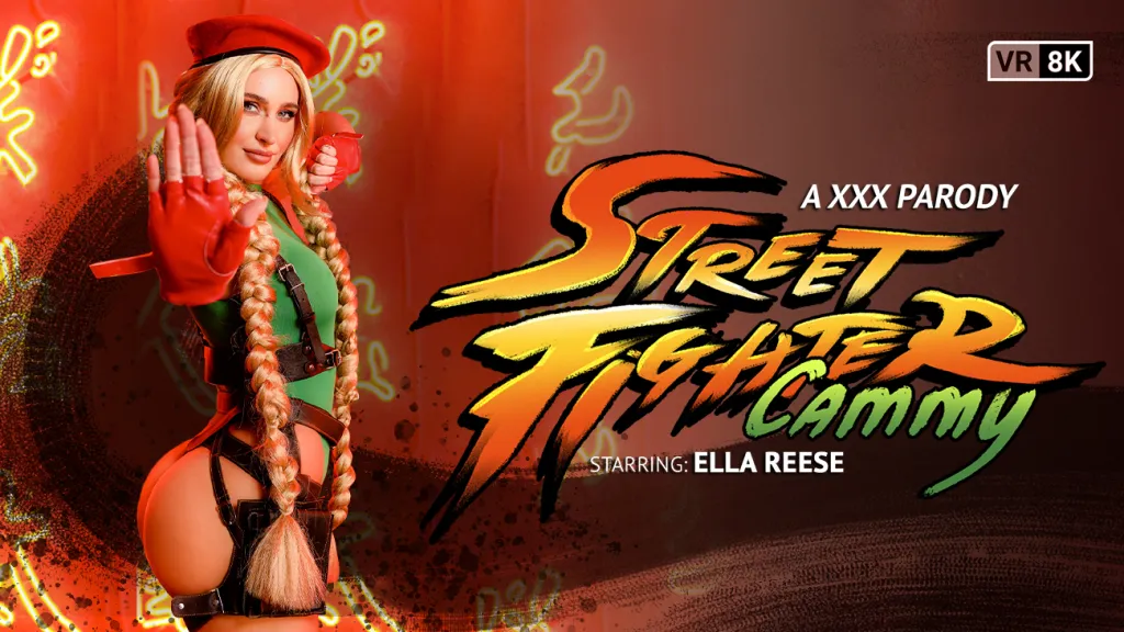 Ella Reese in Street Fighter: Cammy's Seductive Parody - VR Sex Scene