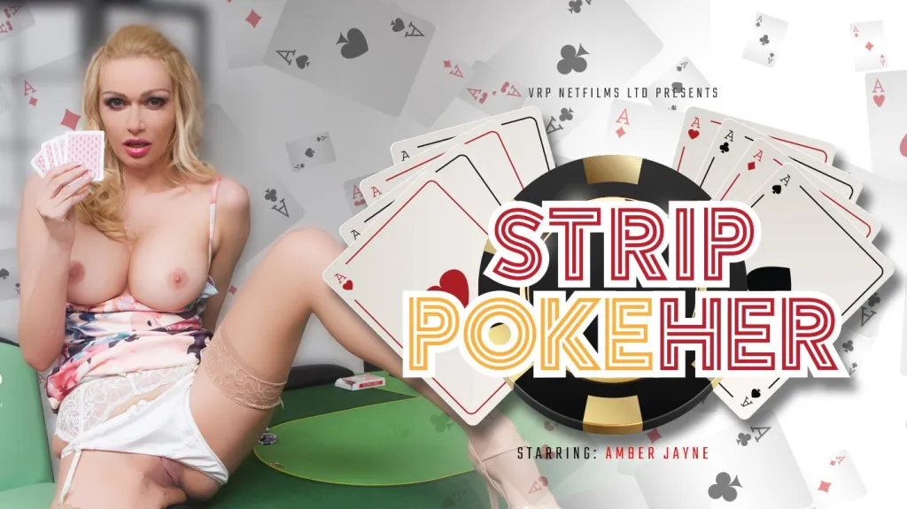 Amber Jayne's Strip Poker & Intimate Fingering Session in VR