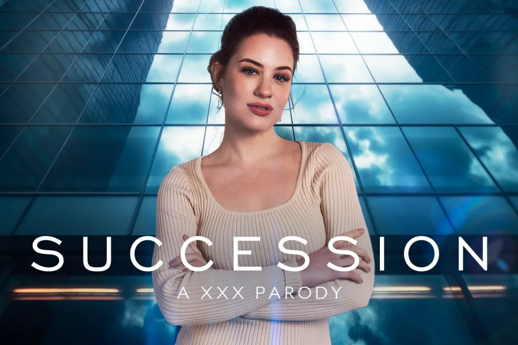 Jessica Ryan's Power Struggle: Succession Parody - Brunette Blowjob