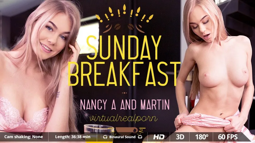 Nancy A. - Russian Blonde's Morning Blowjob in VR
